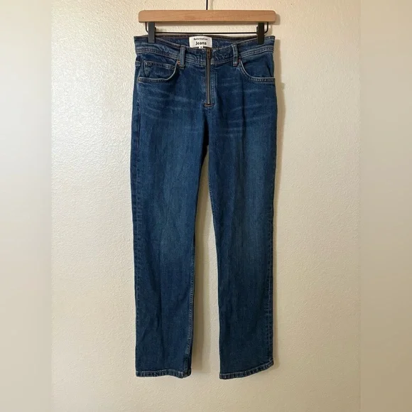 Reformation Julianna zip mid straight Jean size 26